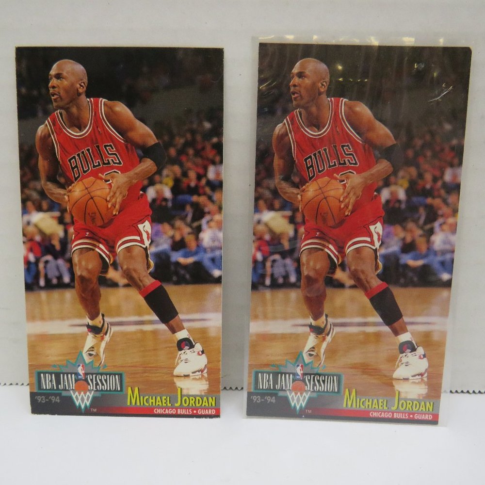 1993-94 NBA Jam Session Michael Jordan Fleer #33 Basketball Card (2 ea).